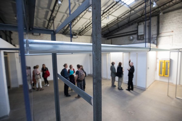Preisträger-Ausstellung sonotopia 2018, Klanginstallation "locus motus", Nika Schmitt, 22.09.-03.10.2018, Fabrik 45, Bonn